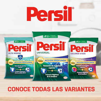 Persil - Detergente en Polvo Colores Vivos 4.5KG para Ropa Acción Profunda Plus, Remueve Manchas Difíciles, Control de Olores, Frescura Duradera, Tecnología Alemana