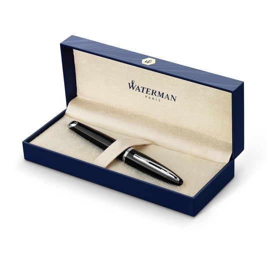 Waterman Carène Pluma Estilográfica, Negro (Black Sea), Punta Fina