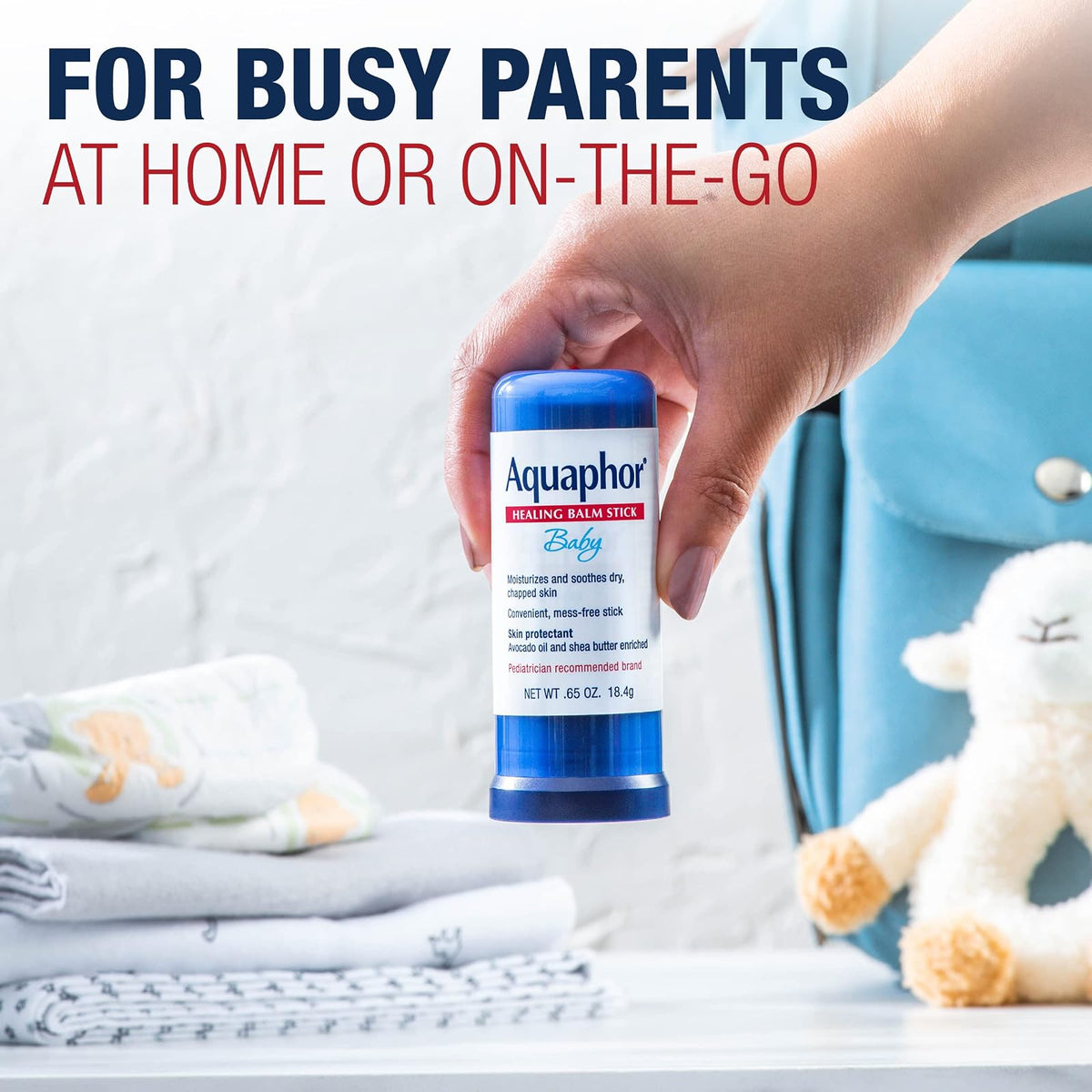 Aquaphor Bálsamo curativo para bebé, barra de 18.4 g
