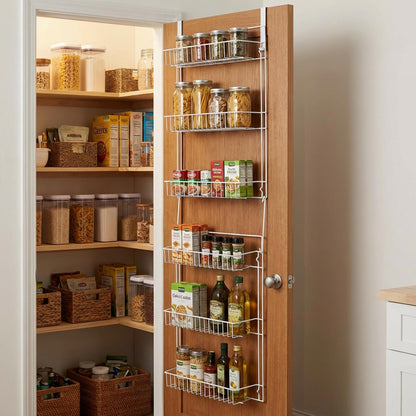 Lavish Home A050019 Rack with 6 Baskets, Overdoor, 5 Foot