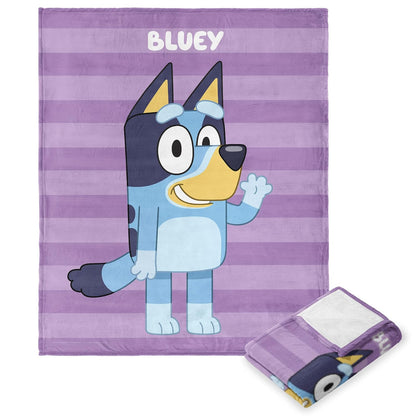 Northwest Bluey Manta de Tacto de Seda 50 x 60 Pulgadas - 1.27 m x 1.53 m - Roll Call Bluey