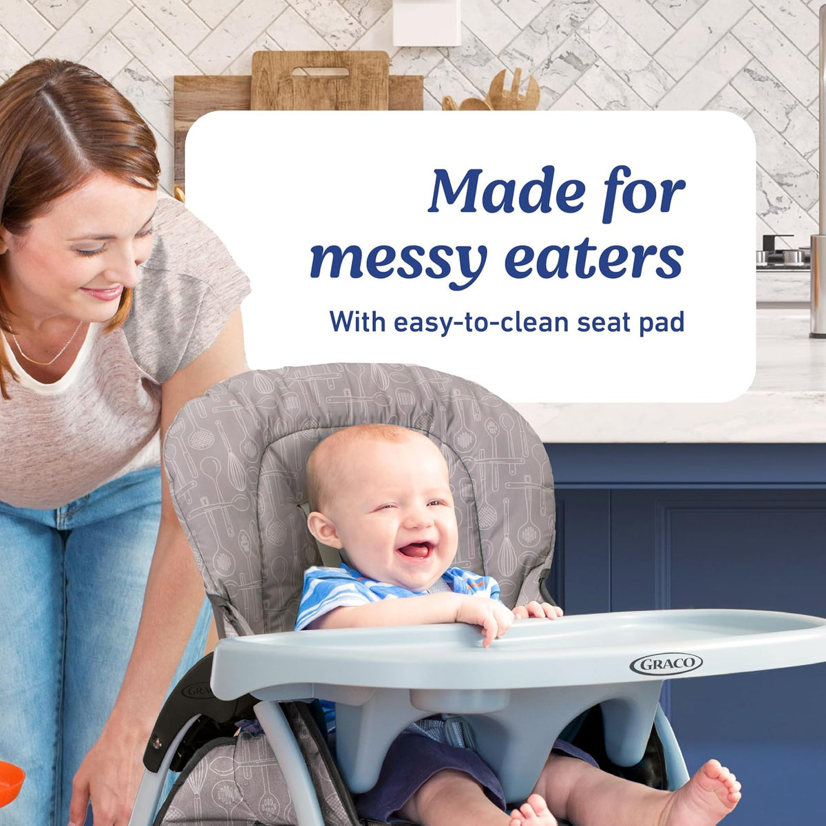 Graco Slim Snacker - Silla alta, Whisk
