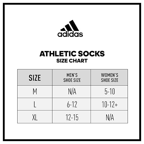 adidas Women's Cushioned 3.0 3-pack Crew Calcetín de tripul Mujer