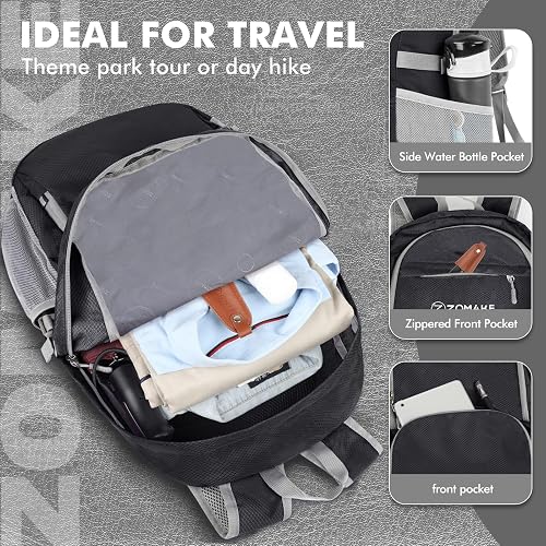 ZOMAKE Ultraligera Plegable Mochila, 30L Resistente Agua Viaje Mochila Liviana Empacable Bolsa Acampar Senderismo camina Mochila