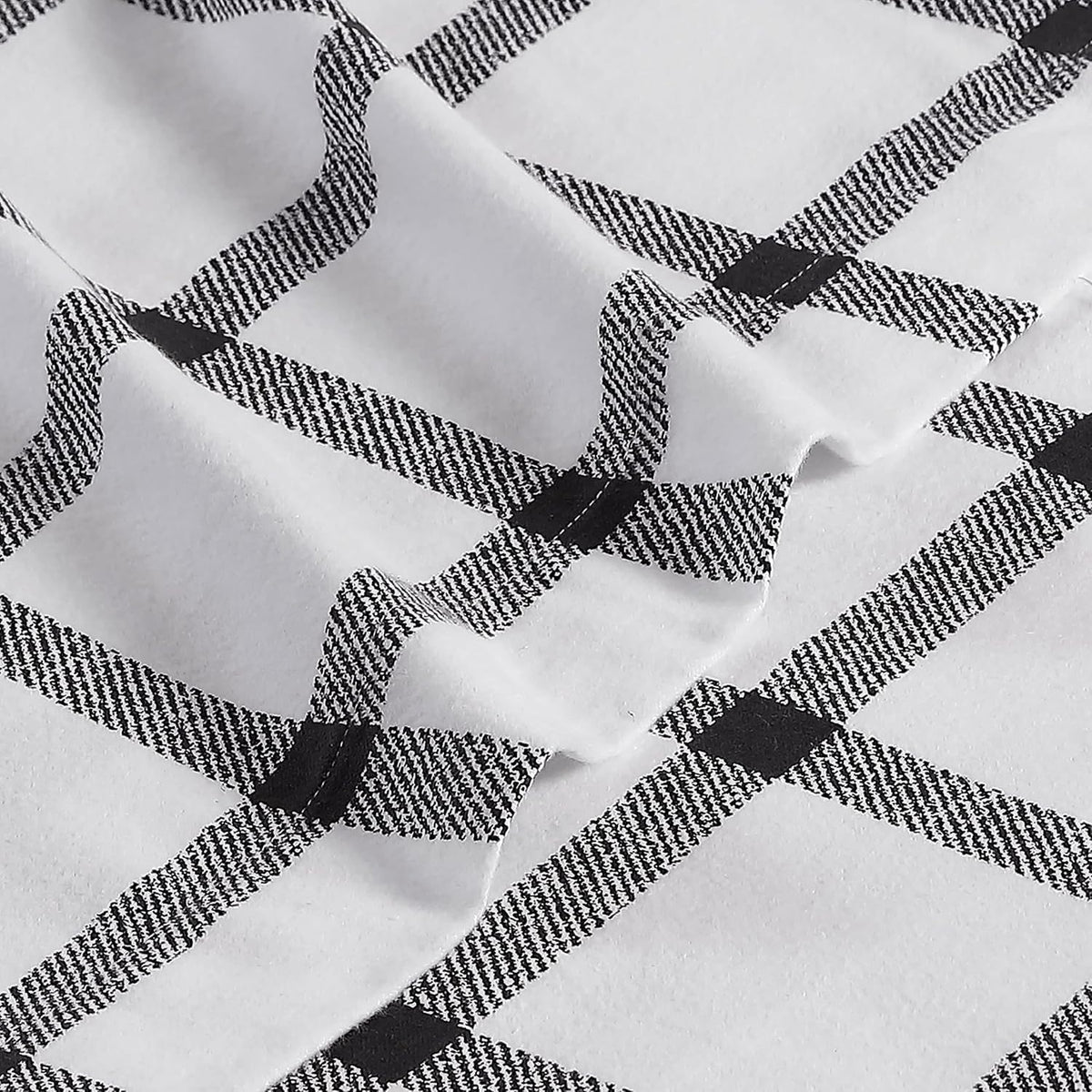 Eddie Bauer - Juego de sábanas matrimoniales, Ropa de Cama de Franela de algodón cálido y Transpirable con Bolsillos Profundos, Cepillado para Mayor suavidad, acogedora decoración del hogar,