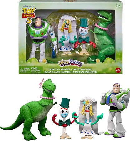 Pixar Toy Story 5 Figura de Acción Paquete de 4 Personajes de 7 Pulgadas 3Y+