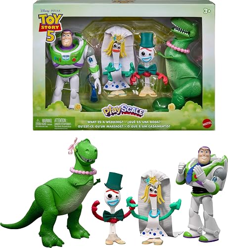 Pixar Toy Story 5 Figura de Acción Paquete de 4 Personajes de 7 Pulgadas 3Y+