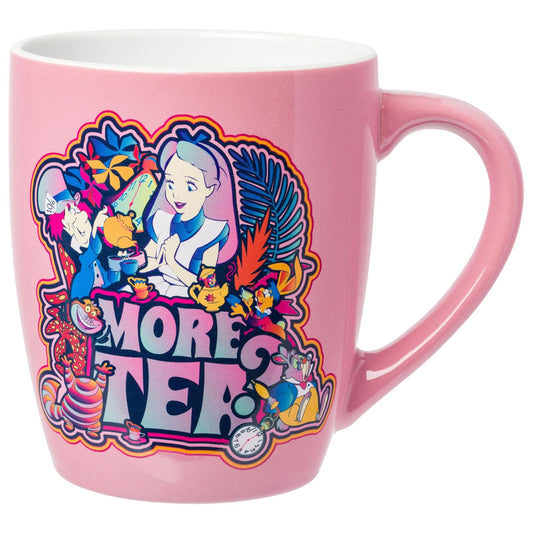 Silver Buffalo Alice in Wonderland Drink Me - Taza de cerámica curvada jumbo de 25 onzas
