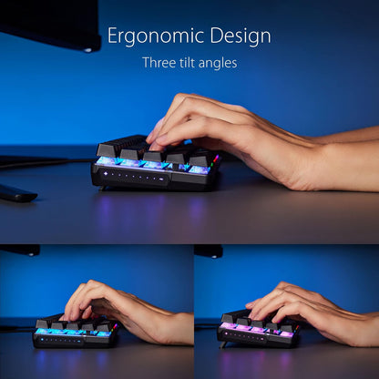 ASUS ROG Falchion Ace Teclado Mecánico Teclas PBT para FPS MOBA y Esports | Teclado mecánico 65% alámbrico USB-C, switches ROG NX Red lineales prelubricados, teclas PBT, panel táctil, RGB por tecla