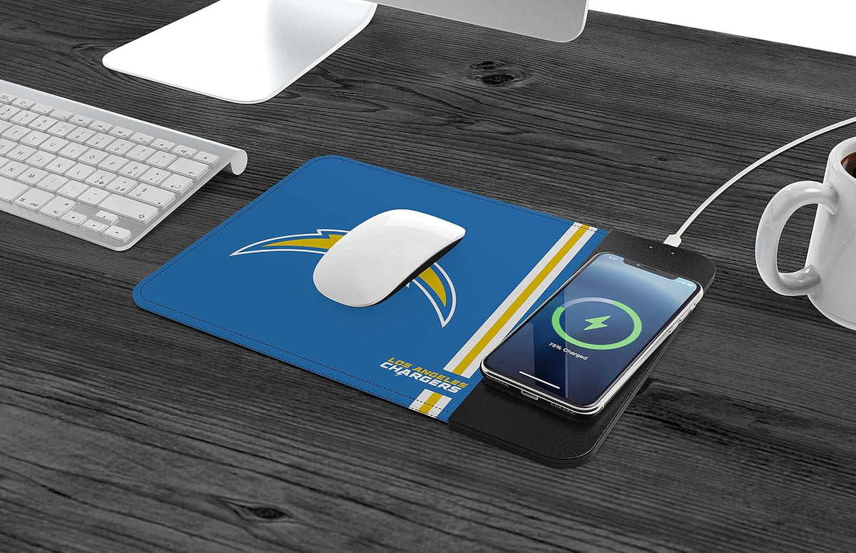 SOAR NFL - Alfombrilla de Mouse de Carga inalámbrica, Los Angeles Chargers