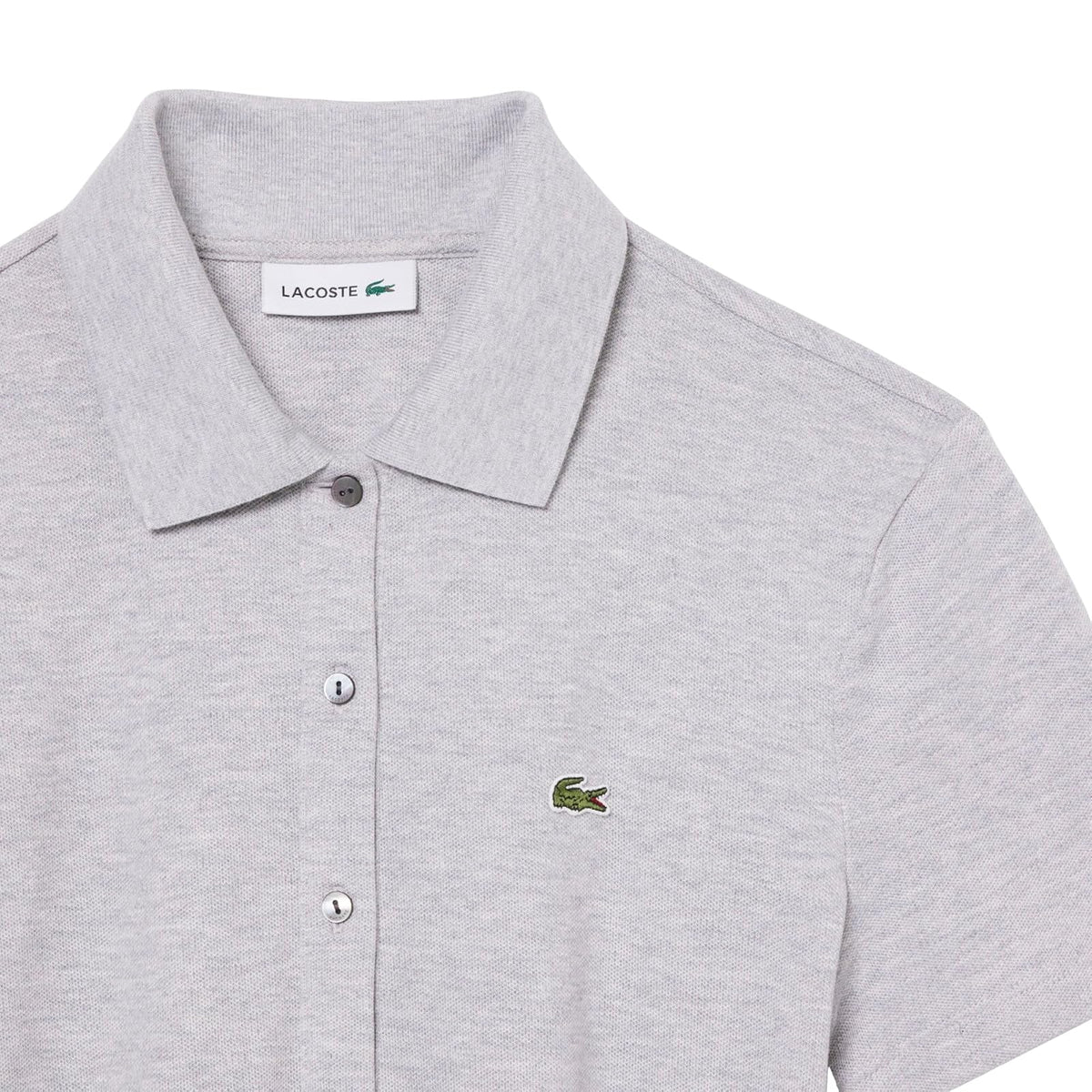 Lacoste Stretch Piqué Polo Collar Playsuit Vestido casual Mujer