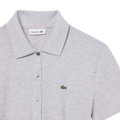 Lacoste Stretch Piqué Polo Collar Playsuit Vestido casual Mujer
