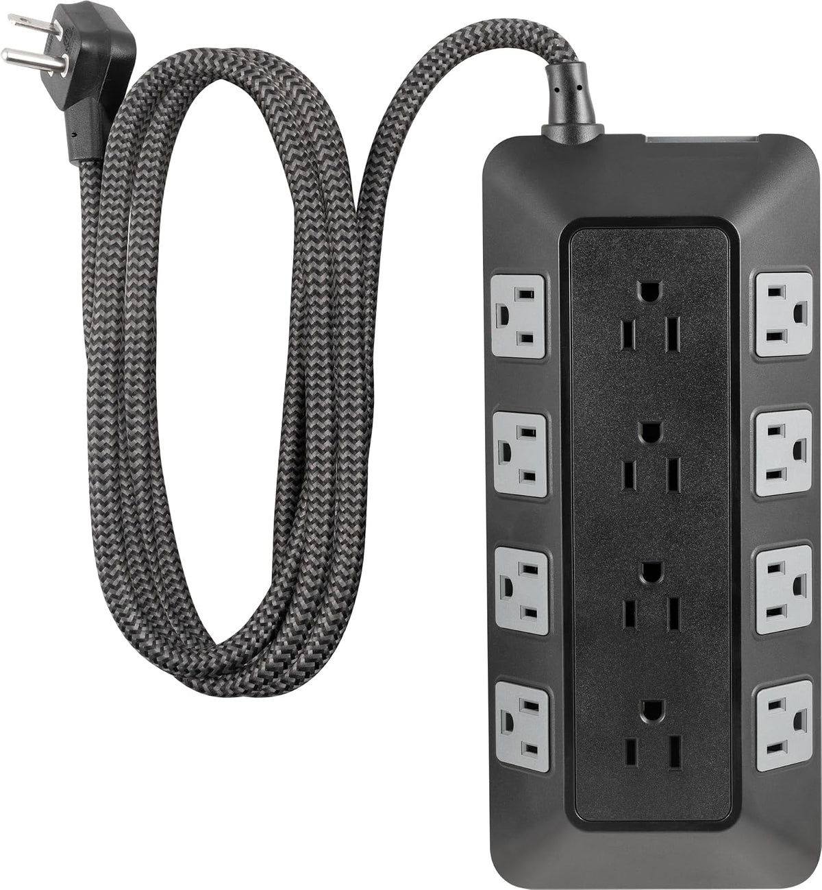 GE UltraPro Adapt Protector de Sobretensiones 5 Salidas con 2 Puertos USB-A - 12 salidas | 6 pies
