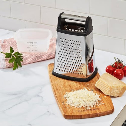 Cuisinart Rallador de Acero Inoxidable 4 Caras Multifuncional | Ralla, corta y rebana con precisión gracias a sus 4 caras, base antideslizante y mango ergonómico. Fácil de limpiar.