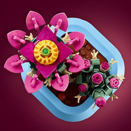 LEGO Cactus en Flor – Planta de Interior Decorativa – Set de Construcción para Mayores de 9 Años – Idea de Regalo para Niñas y Niños – Cactus en Maceta – 11509