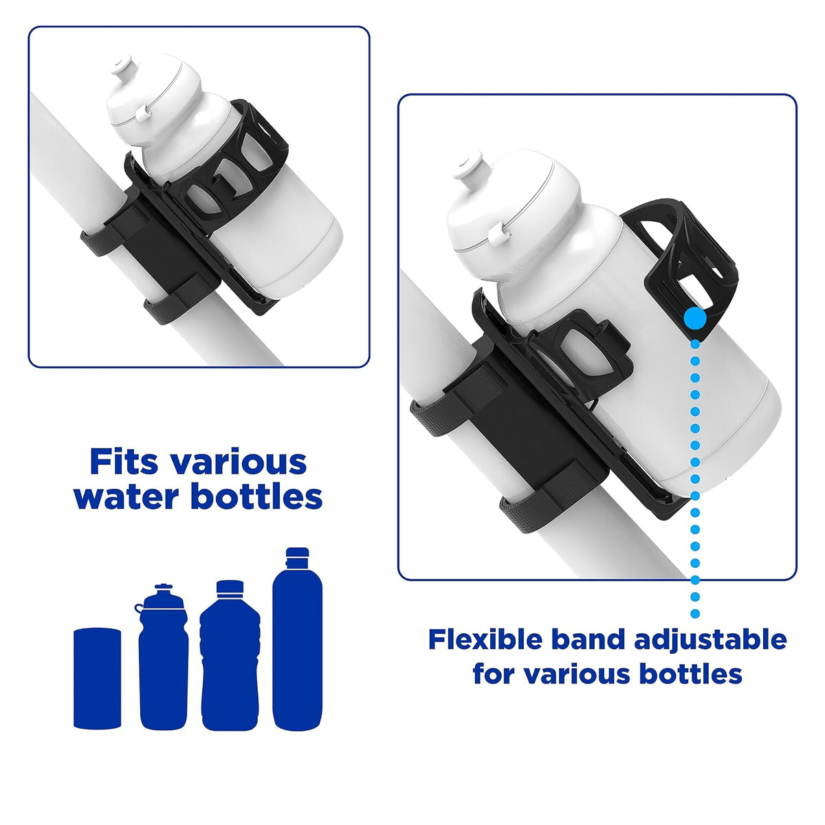Zefal Pulse - Jaula expandible para Botella de Agua (Montaje Universal)