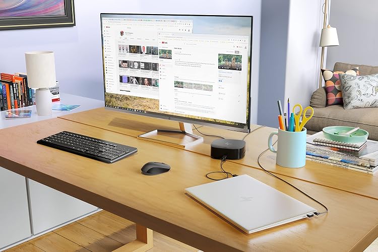 HP Combo Teclado en Español y Mouse Inalámbricos 330, Portátiles, Conectividad Inalámbrica de hasta 10 Metros, 2,4 GHz, Windows/Mac OS, Negro (2V9E6AA)