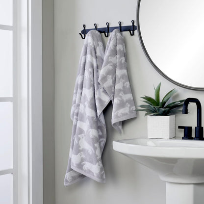 SKL Home by Saturday Knight Ltd. - Toalla de Mano para Perro, 2 Piezas, Color Gris