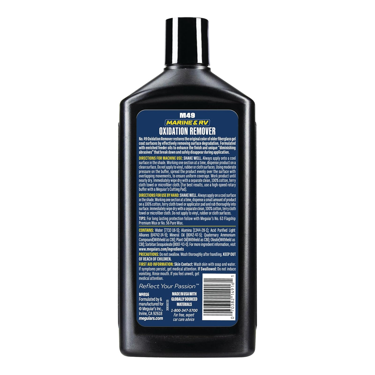 Meguiar's Removedor de Oxidación Heavy Duty M4916 para Barcos y RV, 473 ml