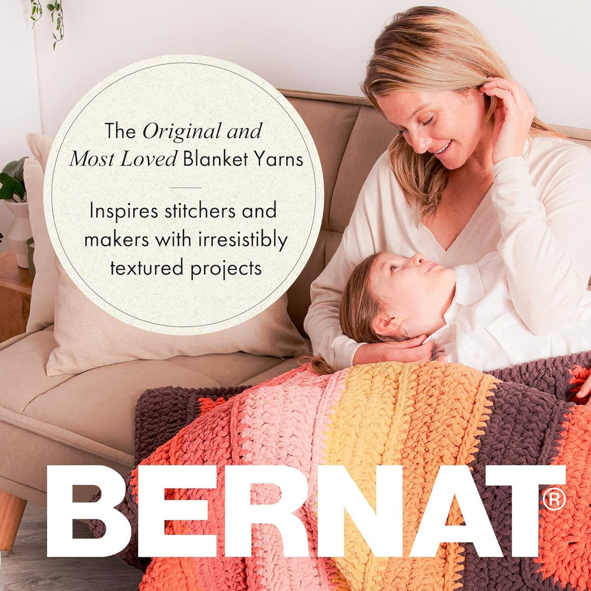 Bernat Blanket BB Twilight Yarn - Paquete de 2 paquetes de 300 g/10.5 oz - 100% poliéster - #6 Super voluminoso - 220 yardas - Tejer/Crochet