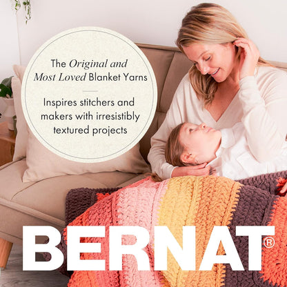 Bernat Blanket BB Twilight Yarn - Paquete de 2 paquetes de 300 g/10.5 oz - 100% poliéster - #6 Super voluminoso - 220 yardas - Tejer/Crochet