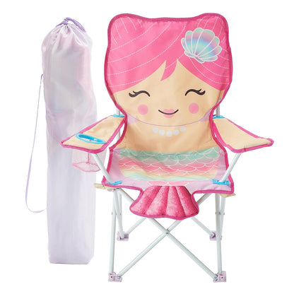 Heritage Kids Silla Plegable Figural para Niños con Bolsa de Transporte - Sirena