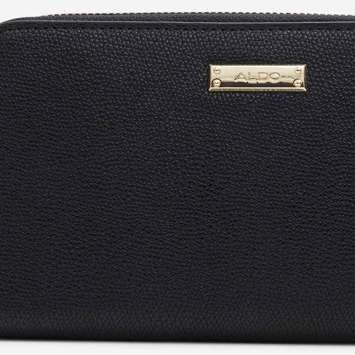 ALDO Billetera Ligosullo para Mujeres, Negro, Material Sintético, 4 Compartimentos, Compacto
