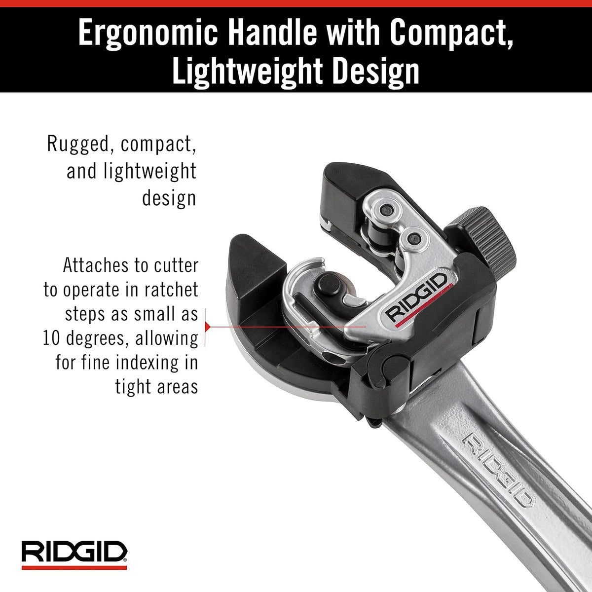 RIDGID - Cortatubos RIDGID 118 para Cobre, Herramienta 2 en 1 para Espacios Reducidos, Corte Preciso y Compacto
