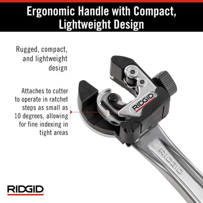 RIDGID - Cortatubos RIDGID 118 para Cobre, Herramienta 2 en 1 para Espacios Reducidos, Corte Preciso y Compacto