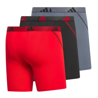 Adidas - Calzoncillos Calzones de Malla atlética para Hombre, Paquete de 3, Absorbe la Humedad, Comodidad Deportiva