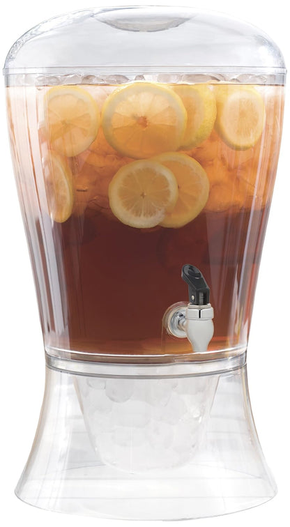 CreativeWare Dispensador de Bebidas con Infusor, 3 Galones, Transparente - Indestructible