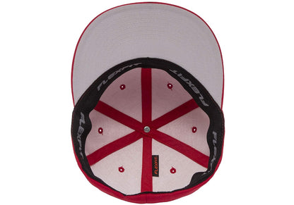 Flexfit Pro-béisbol en el Campo Gorro/Sombrero para para Hombre | Buckram duro, estructurado, espalda cerrada, ajuste elástico, pico plateado