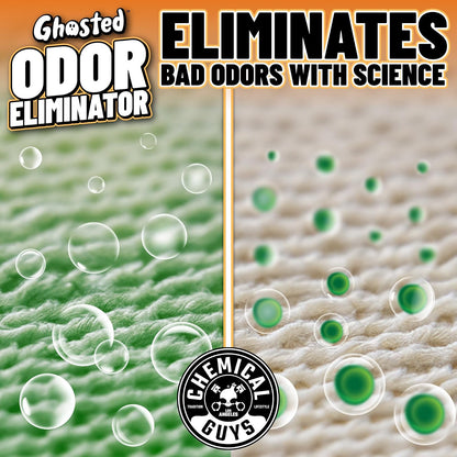 Chemical Guys Ghosted Eliminador Completo del Olor Interior de Vehículos, Excelente para Automóviles, Camiones, Todoterrenos, Autocaravanas, Hogar, Oficina y Más, 473 ml