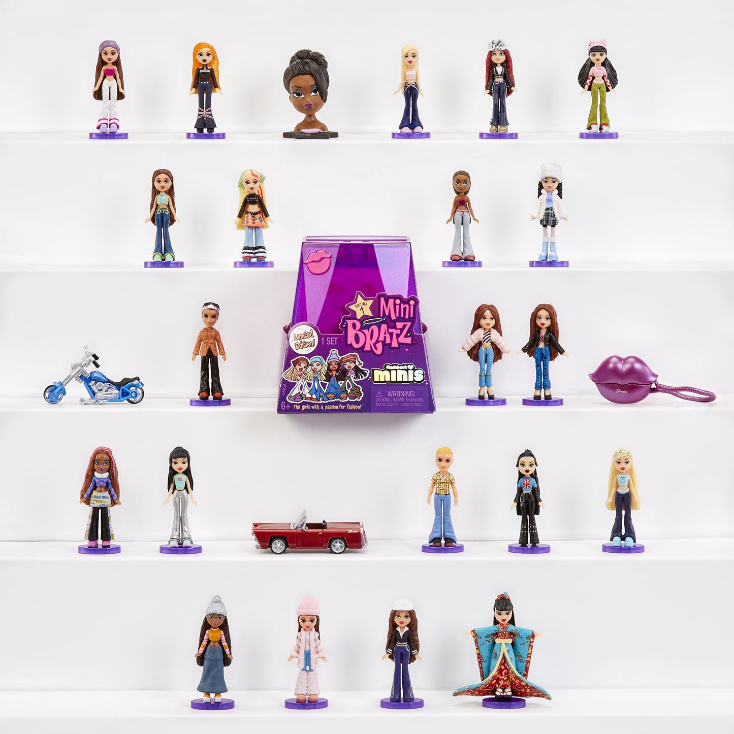 MGA's Entertainment Miniverse Bratz Y2K Nostalgia Flashback Minis Edición Limitada - Surtido Aleatorio - 2 Mini Muñecas Bratz y Embalaje de Sorpresa para exhibir la Muñeca, 6+ años