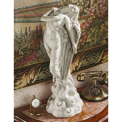 Design Toscano Escultura de ángel ascendente, Tradicional, Gris, Mediano, 1