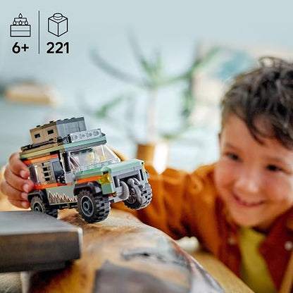 LEGO® City Vagoneta Todoterreno 4x4 de Montaña Juguete de construcción de vehículo para Mayores de 6 años, Divertido Regalo para niños y niñas, con una minifigura y Accesorios 60447