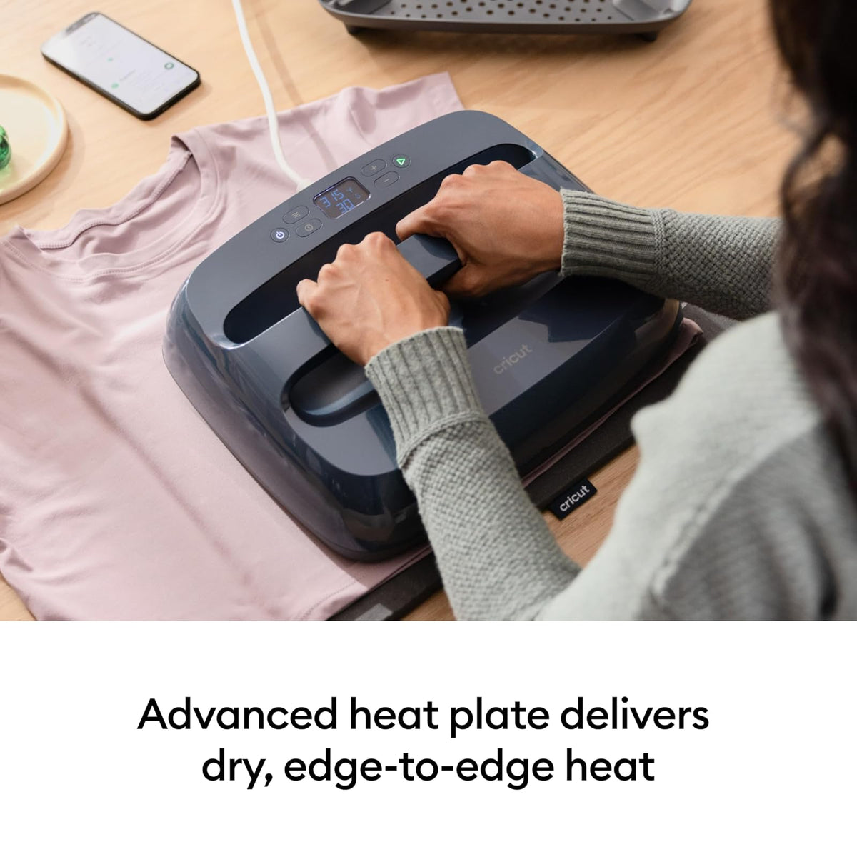 Cricut EasyPress SE – Prensa de calor de 12 x 10 pulgadas, máquina de transferencia de calor para camisetas, sudaderas, mantas, almohadas y más, fácil de usar, azul