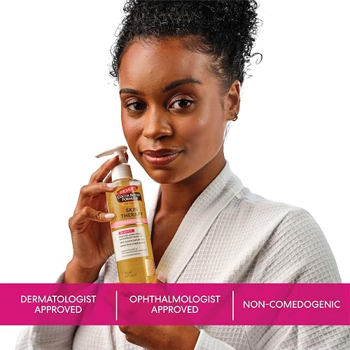 Palmer's Cocoa Butter Skin Therapy Cleansing Facial Oil, Limpiador y Desmaquillante Suave para el Rostro, Fragancia Rosa Mosqueta, No Comedogénico, Dermatológica y Oftalmológicamente Probado, 190ml