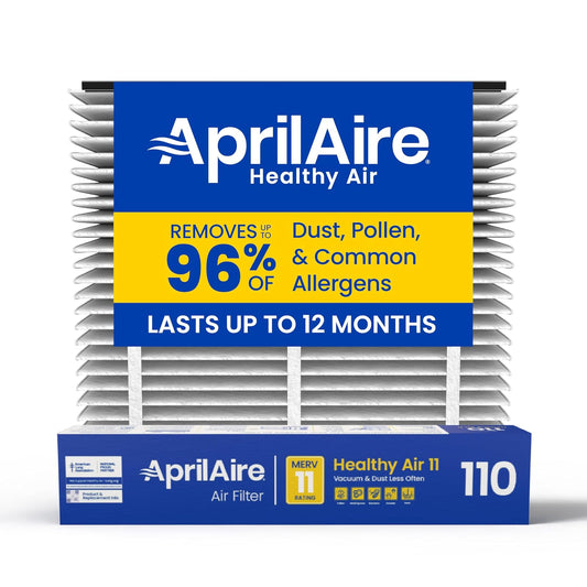 AprilAire 110 - Filtro de repuesto para purificadores de aire AprilAire para toda la casa, MERV 11, filtro de aire limpio y polvo, 16 x 20 x 4 (paquete de 1)