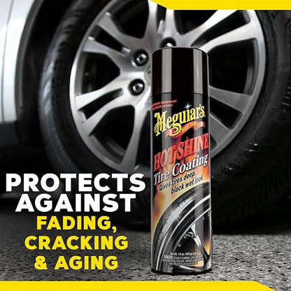 Meguiar's Revestimiento de Neumáticos NXT Insane Shine G13815, 443 ml | Dale a los neumáticos un brillo húmedo profundo y una protección duradera con una fórmula avanzada de autoexpansión