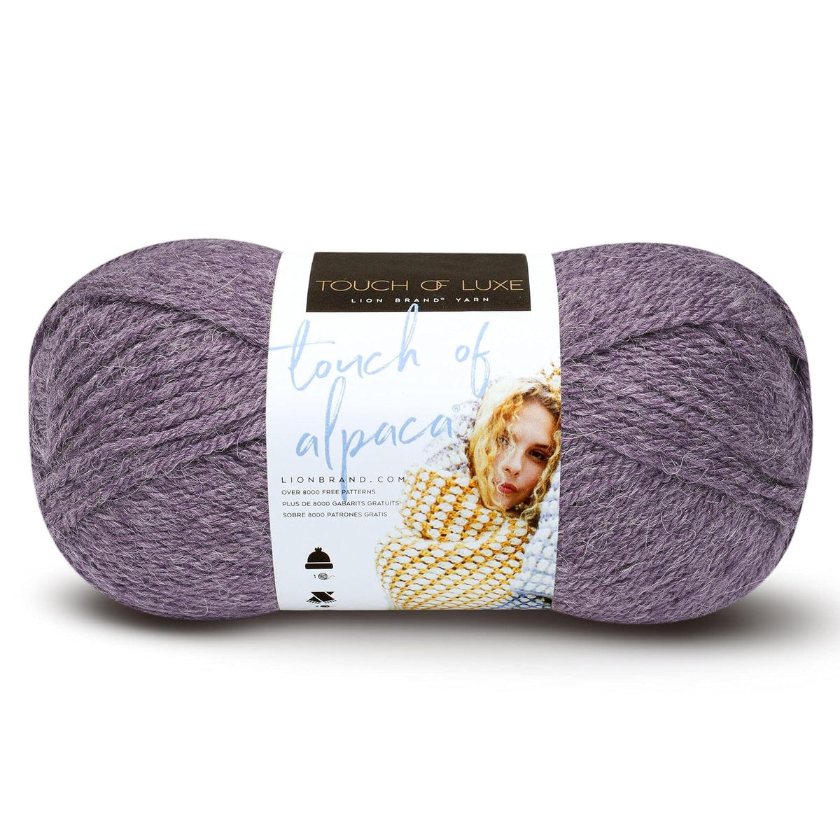 Lion Brand Touch of Alpaca Estambre - Aster morado