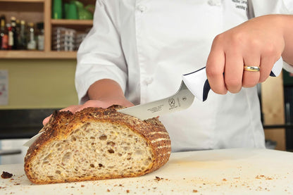 Mercer Culinary Millennia Products, Blanco, 10-Inch Wide Wavy Edge Bread Knife, 1