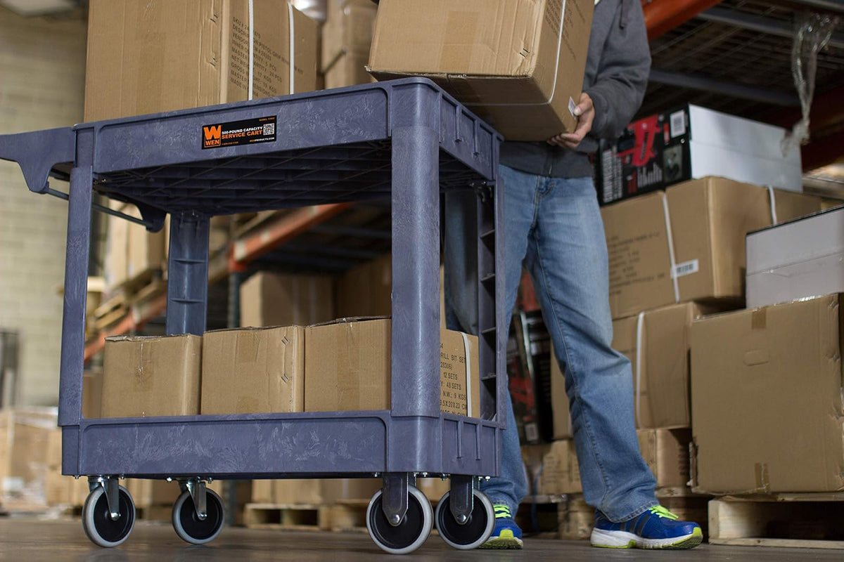WEN Carro utilitario de servicio, capacidad de 500 libras, 40 x 17 pulgadas