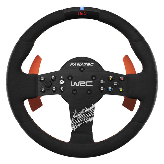 FANATEC CSL Elite Volante de Carreras Licencia Oficial WRC Rally – Recubierto de Alcantara, LED RevStripe, Levas de Cambio Extraíble, Plug y Play para PC, PS5, PS4, Xbox Series X|S, Xbox One