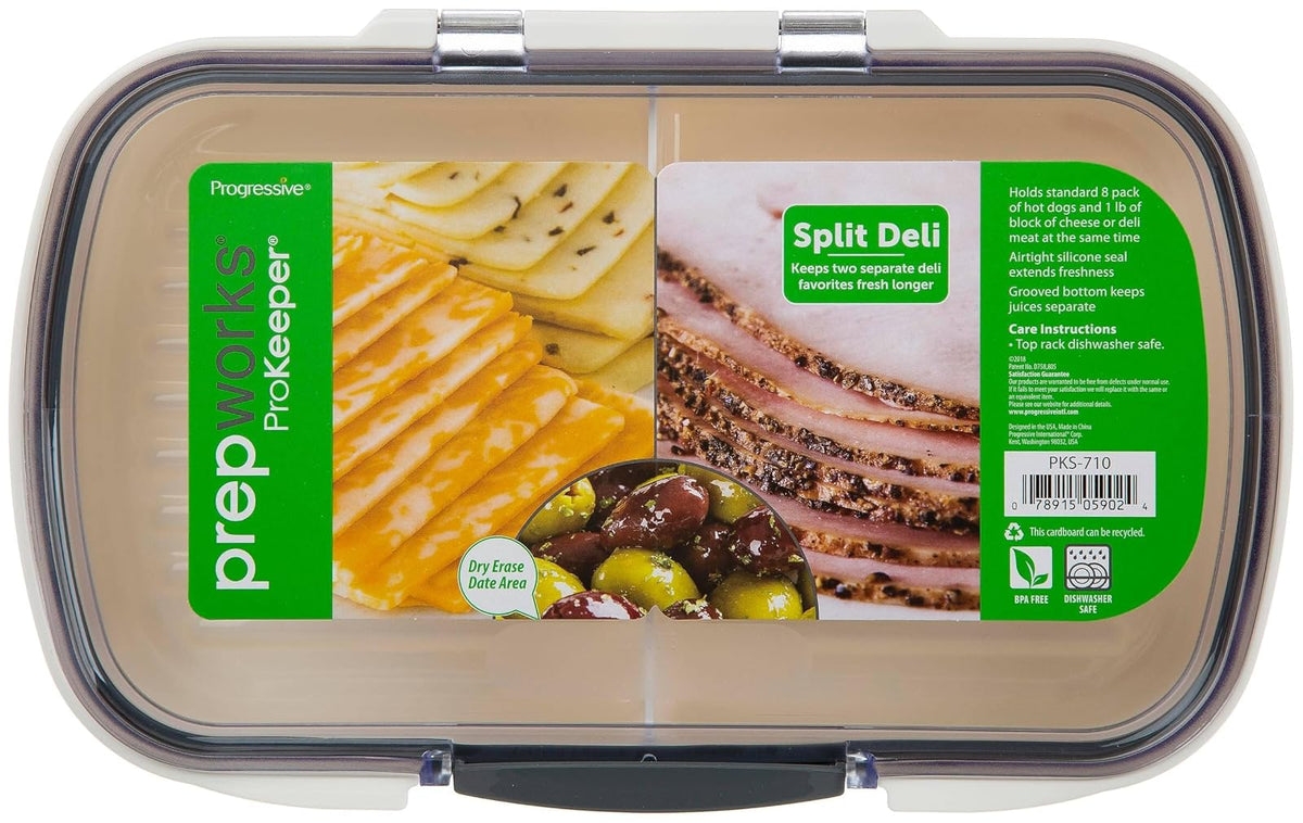 Prepworks from Progressive PKS-710 Split Deli Prokeeper, plástico, transparente