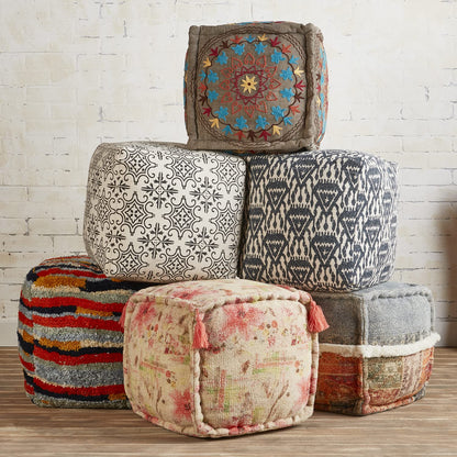 47th & Main Accent Pillow - Puf otomano, Vibrante