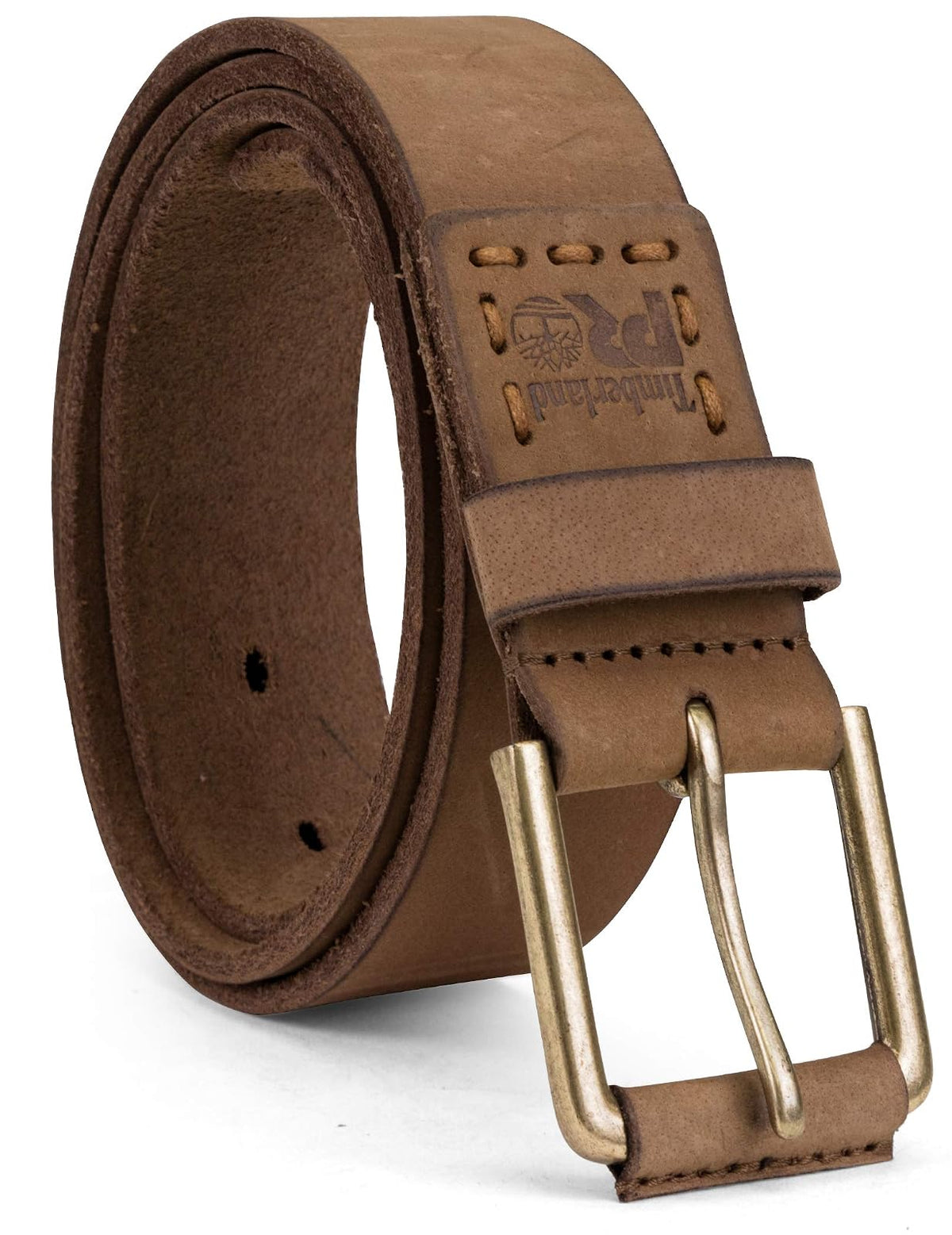 Timberland Cinturón de piel para ropa de trabajo de 40 mm Cinturón para Hombre - Trigo - Pull Up - 36