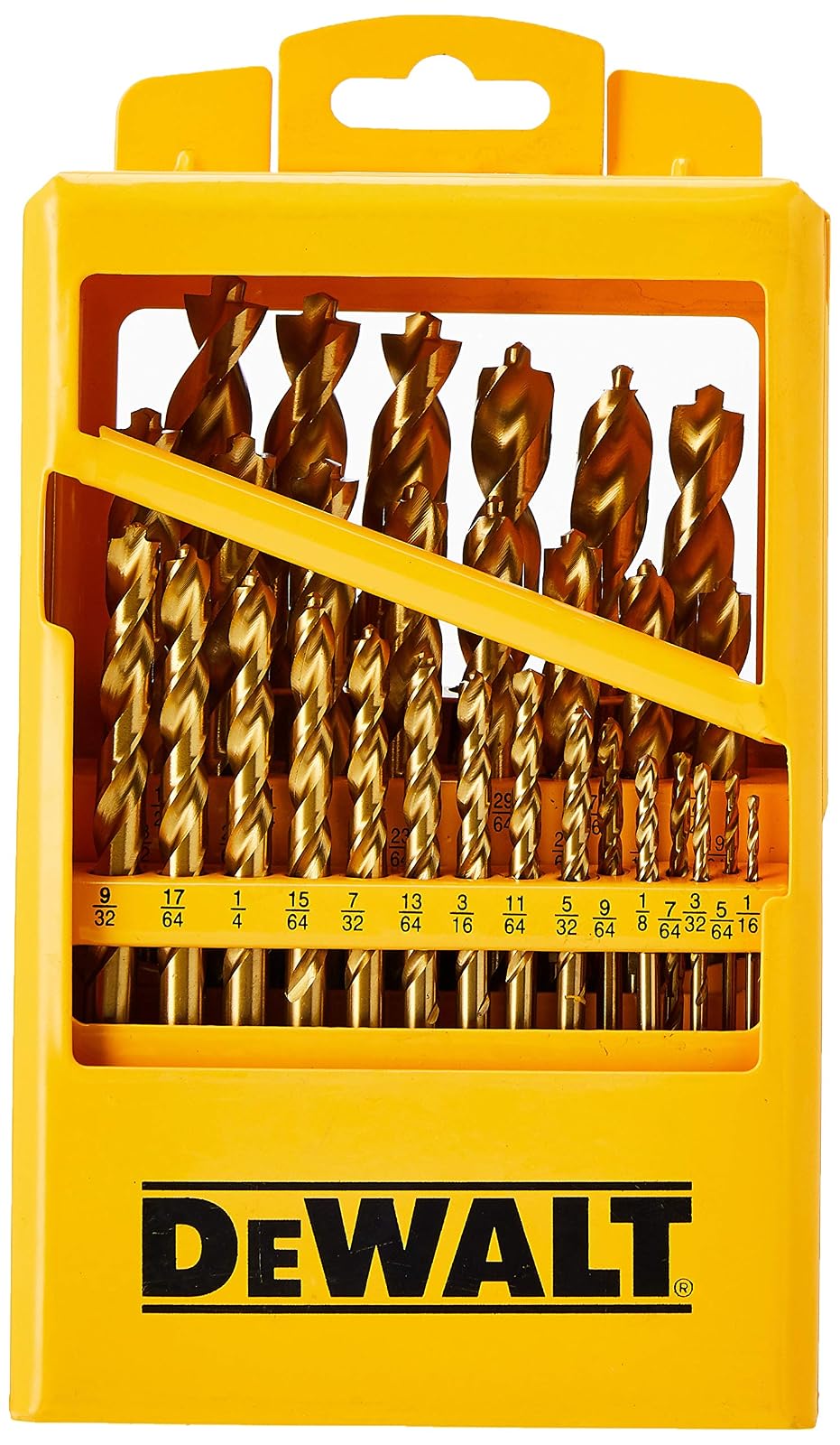 DEWALT DW1369 Juego de 29 Brocas Recubiertas de Titanio, Pilot Point