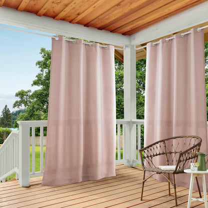 Exclusive Home Cortina para Interior/Exterior, Juego de 2 Paneles - Blush - 137.2An x 213.4Al cm (2 Paneles)
