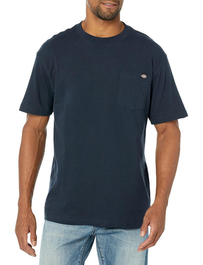 Dickies Heavyweight Camiseta con Bolsillo para Hombre - Azul marino oscuro - M
